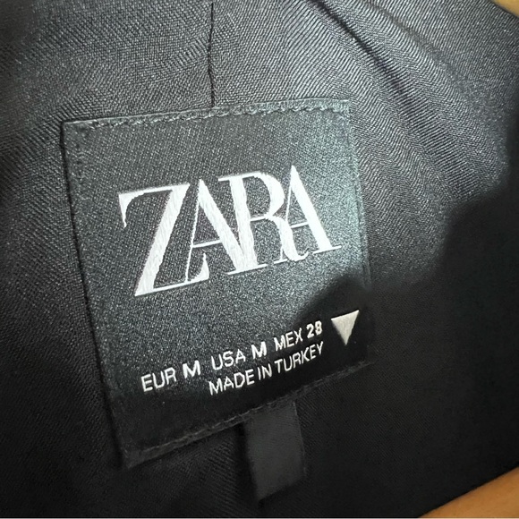 Zara Brown Check Zip Up Women’s Business Casual Vest Size M - Picture 3 of 9